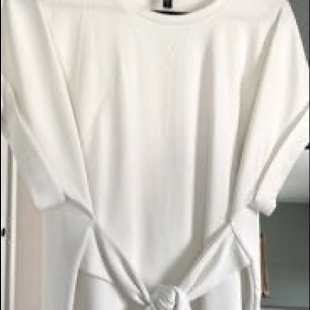 Express white knot shirt